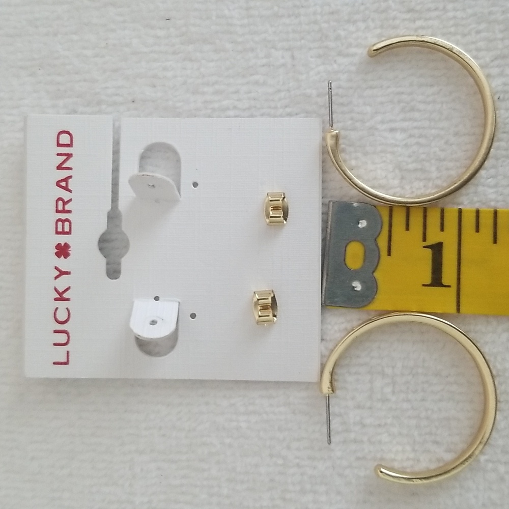 New Lucky Brand Hoop Earrings - Picture 5 of 5